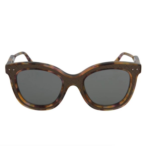 Bottega Veneta Women\'s Havana Tortoise Cat Eye Sunglasses! main image 4
